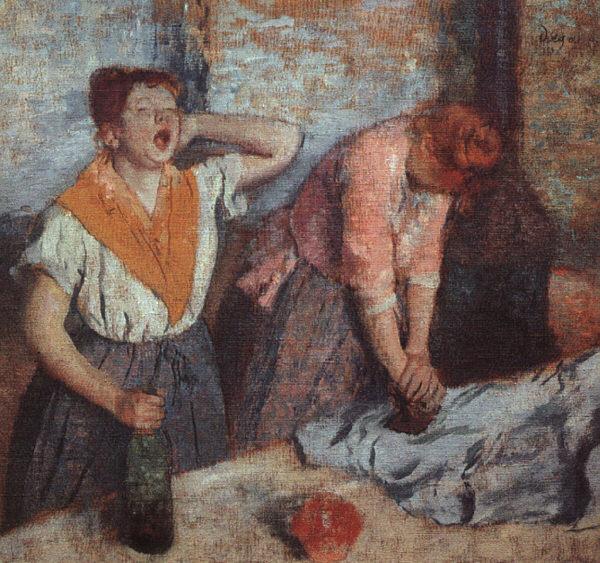 Edgar Degas Laundry Maids oil painting image